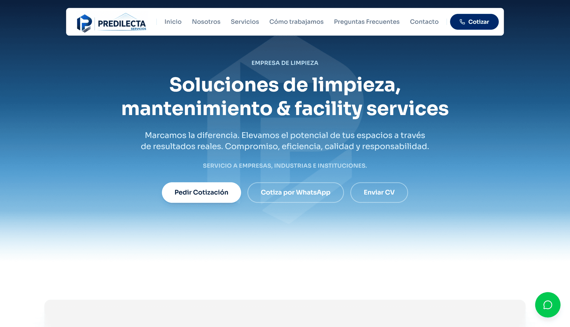 Predilecta — Empresa de Limpieza desktop